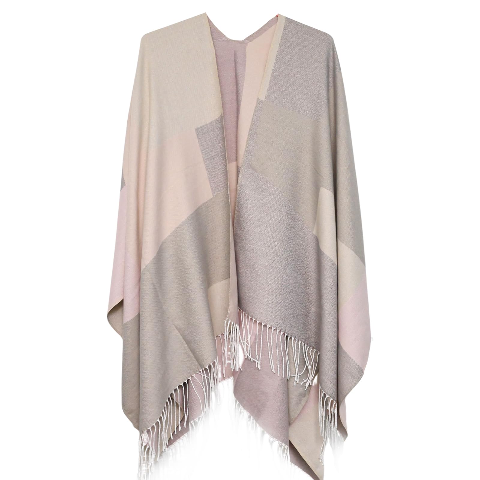 Anxingo Women's Poncho Cape Stylish Cloak Scarf Shawl Oversize Shawl Wrap for Women