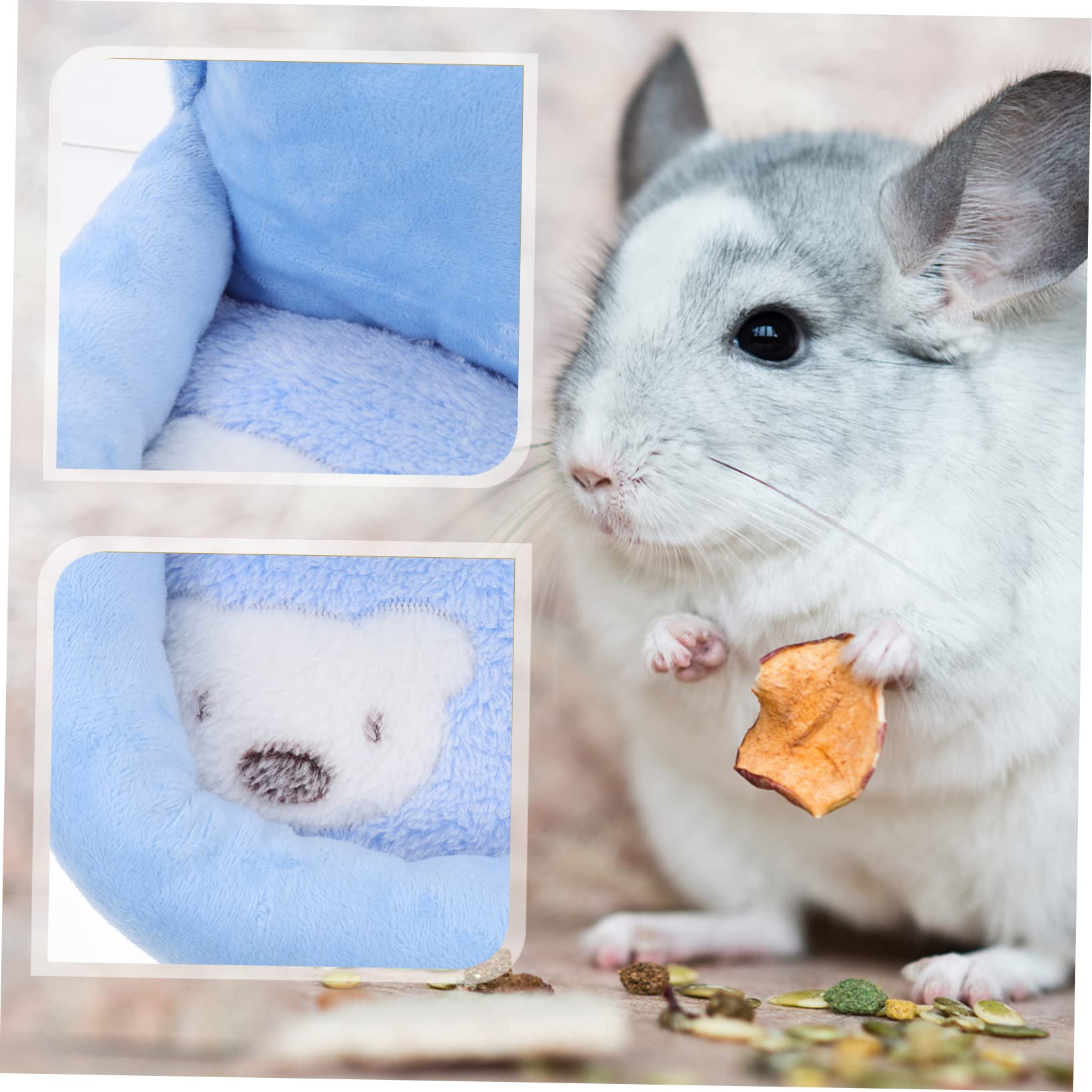 Housoutil 3stücke Kuschelnest Für Kleintiere Plüschbett Für Hamster Meerschweinchen Und Zuckergleiter Winterversteck Für Haustiere Und Warm Für Entspannte Ruhezeiten