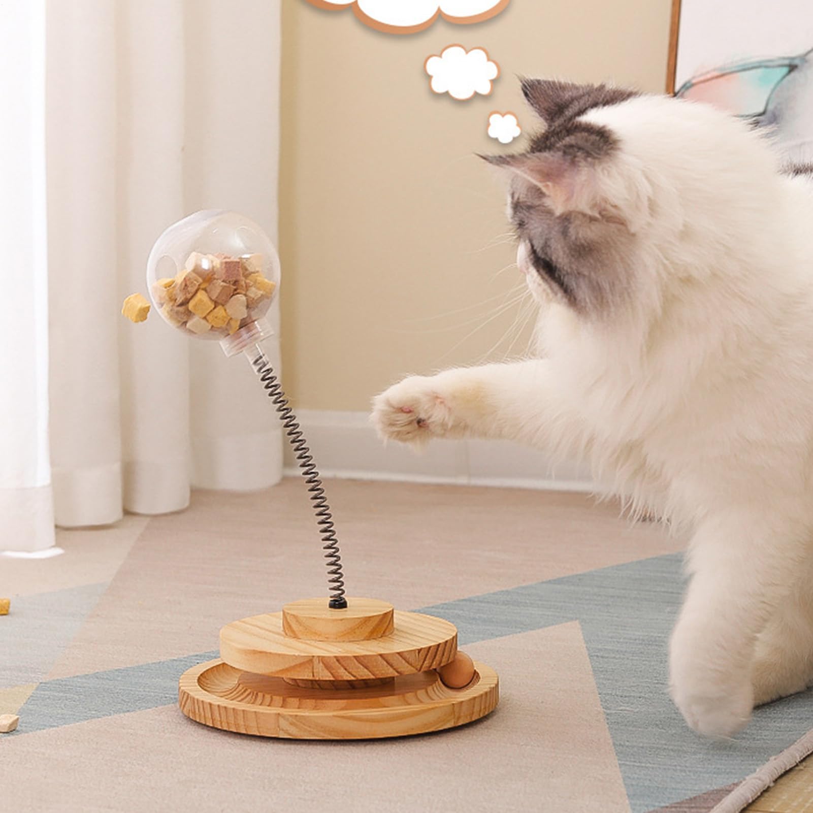 Leckerli-Spender für Katzen, Spielzeug für Leckerlis, Leckerli