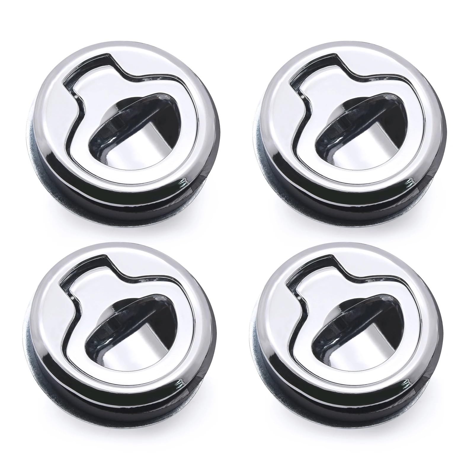 4 Pack Stainless Steel RV Boat Deck Hatch Lock 45mm Flush Pull Slam Latch