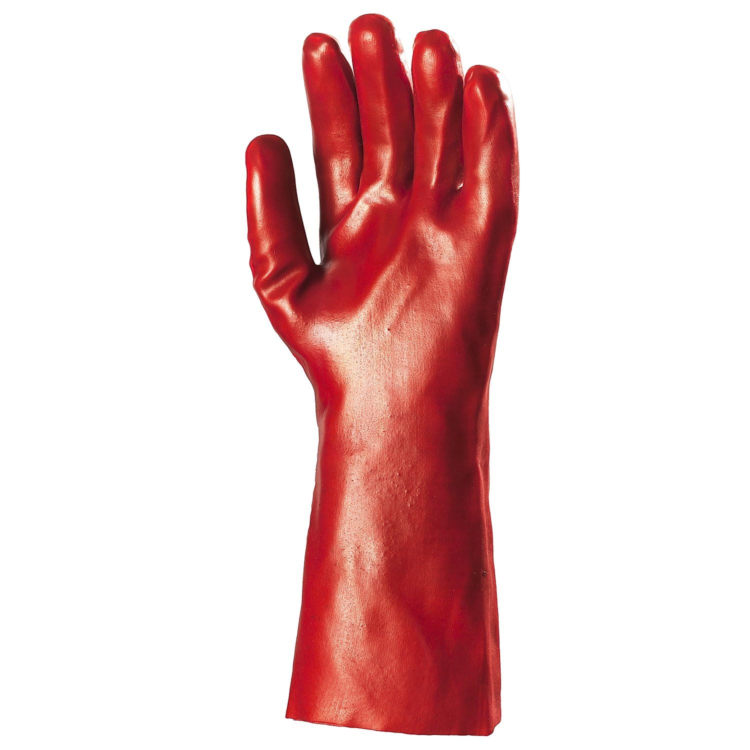 Coverguard - Gants protection chimique rouge 36cm en polyester enduit PVC EUROSTRONG 3620 (Pack de 10)