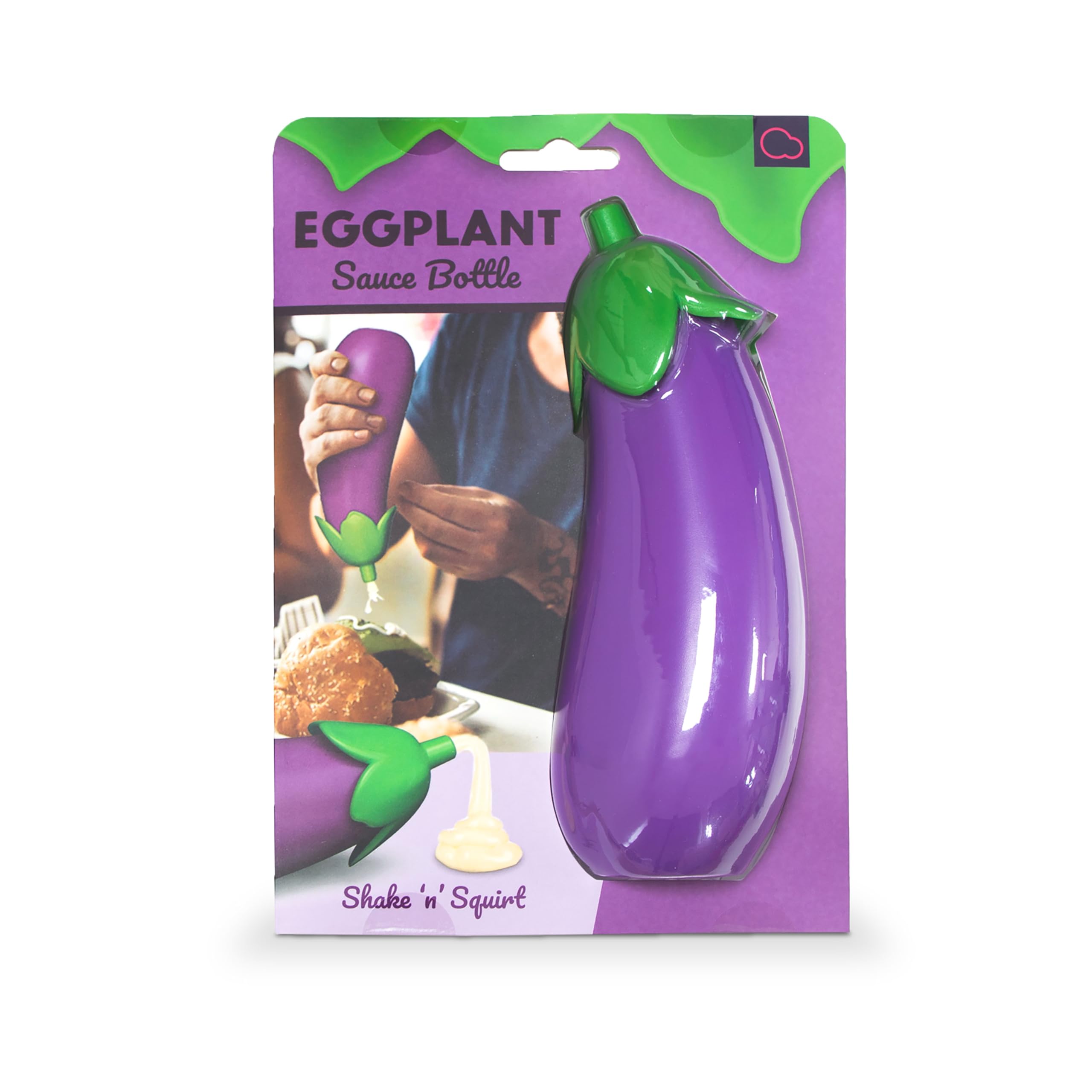 Bubblegum Stuff - Eggplant Sauce Bottle - Kitchen Aid, Plastic Squeeze Bottle, Ketchup, Mayo or Homemade Sauce - 330ml
