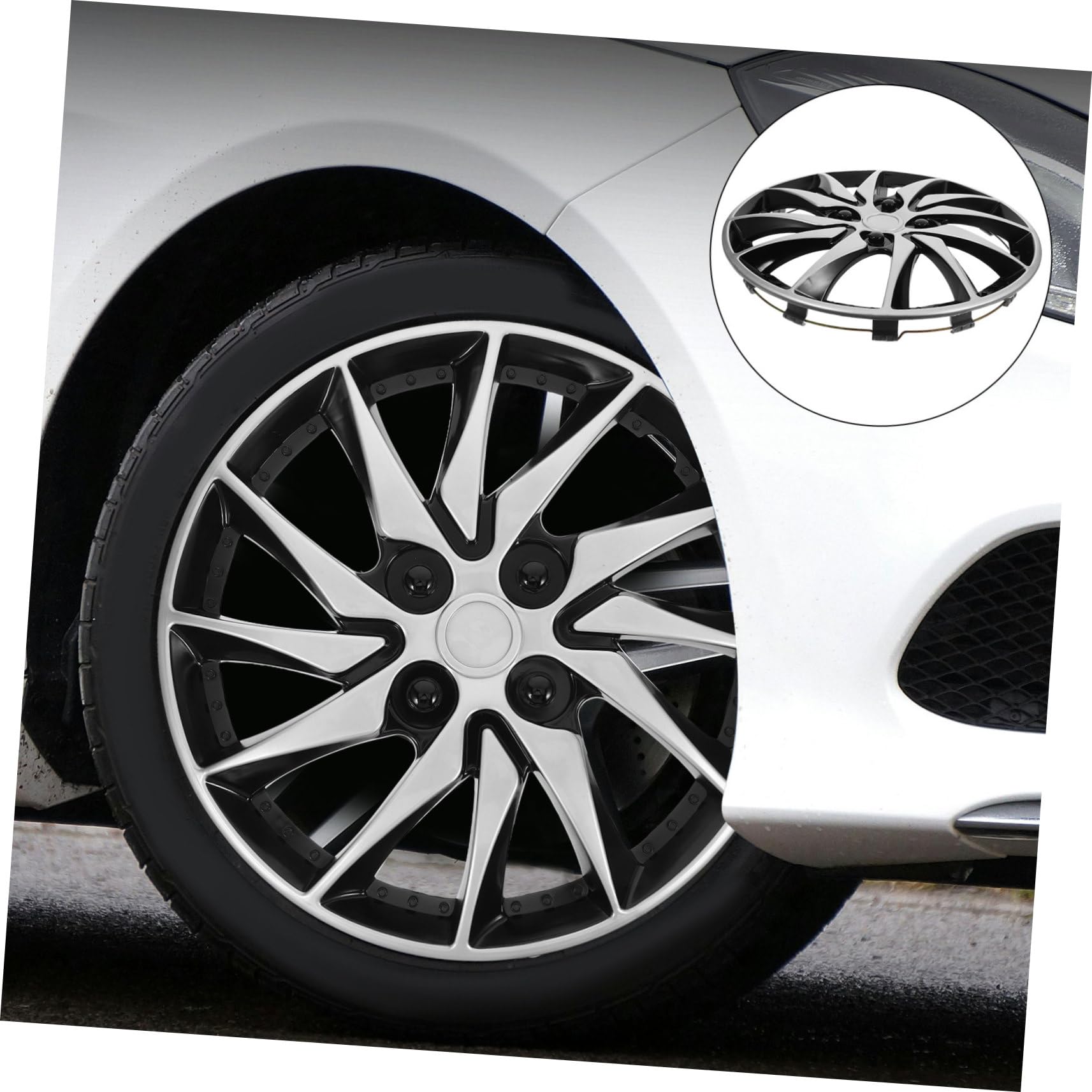 Gatuida Enjoliveur Cache-moyeu pour Jantes De Voiture Remplacement Enjoliveur De Roue Accessoire De Style Automobile