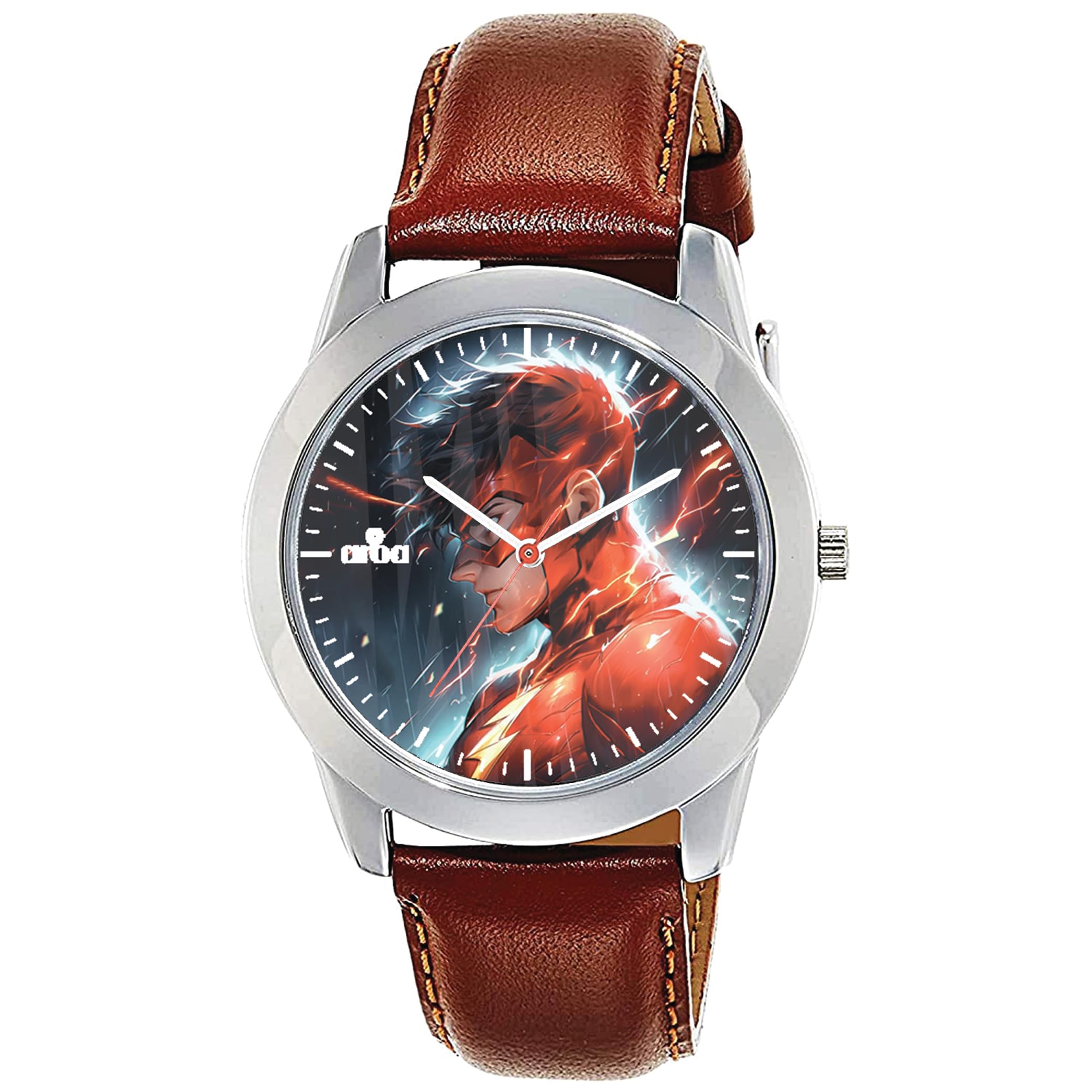 AROA Watch for Men with The Flash Model :1219 in Steel Metal Type Brown Strap Analog Watch Blue Dial for Men Stylish Watch for Boys (B0CP3H7DP2) Amazon Price History, Amazon Price Tracker