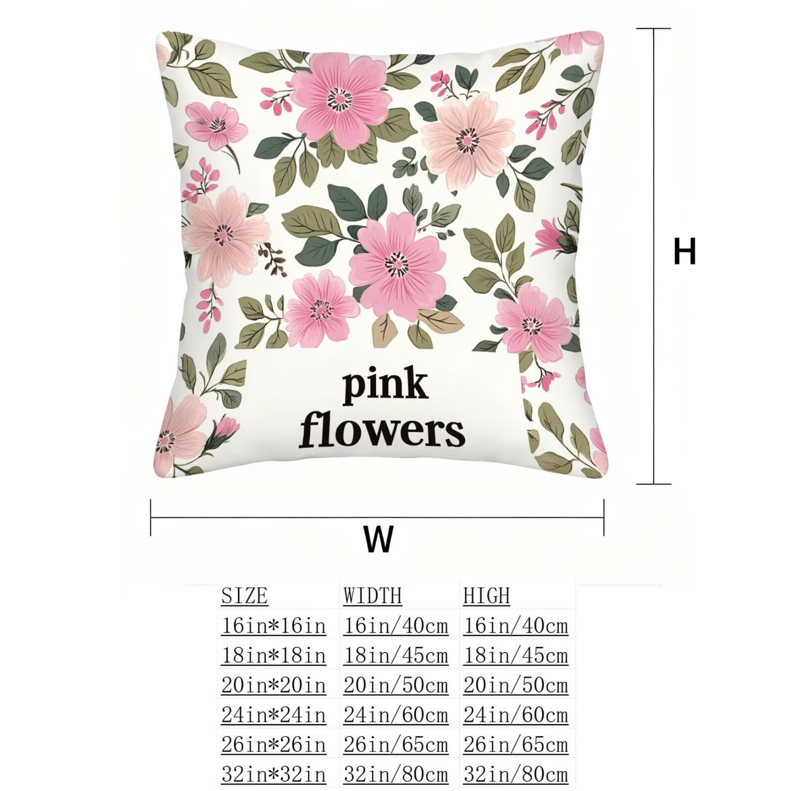 Rosa Funda Cojin 60x60 Flor Funda Almohada 60x60 Cojines Sofa Súper Suave Fundas Cojines Decorativos Fundas Almohadas 4 Piezas Almohada Cervicales y Cuello, para Hogar Cama Salon Decoracion E - 865