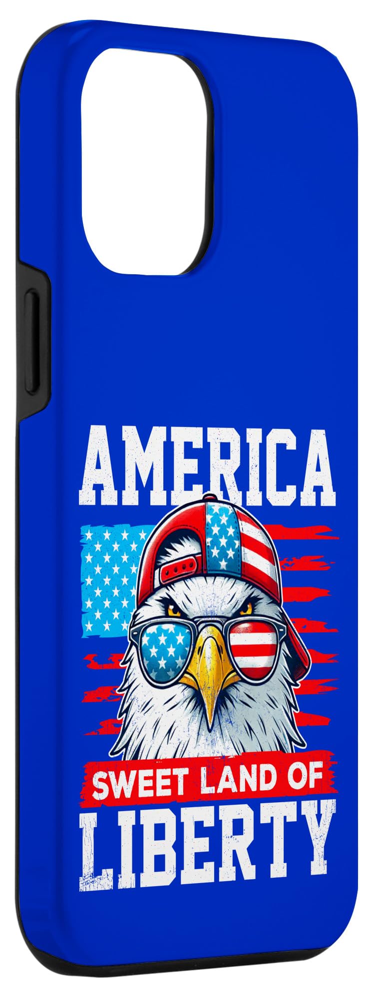 iPhone 15 Plus America Sweet Land of Liberty US Flag Cool Bald Eagle USA Case - Image 3