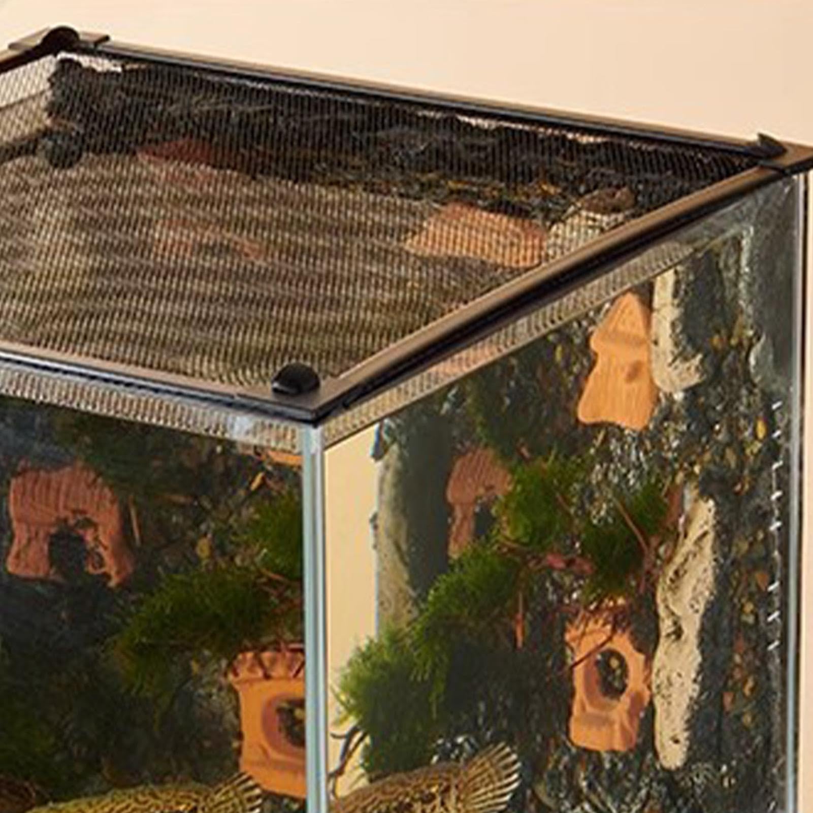 Aquarien Netz | Verstellbares Fischtank Abdecknetz - Aquarium Schutznetz | für Zuhause Büro Lobby Reisen Zoohandlung bei temporärer Einrichtung und Nutzung für Züchter und