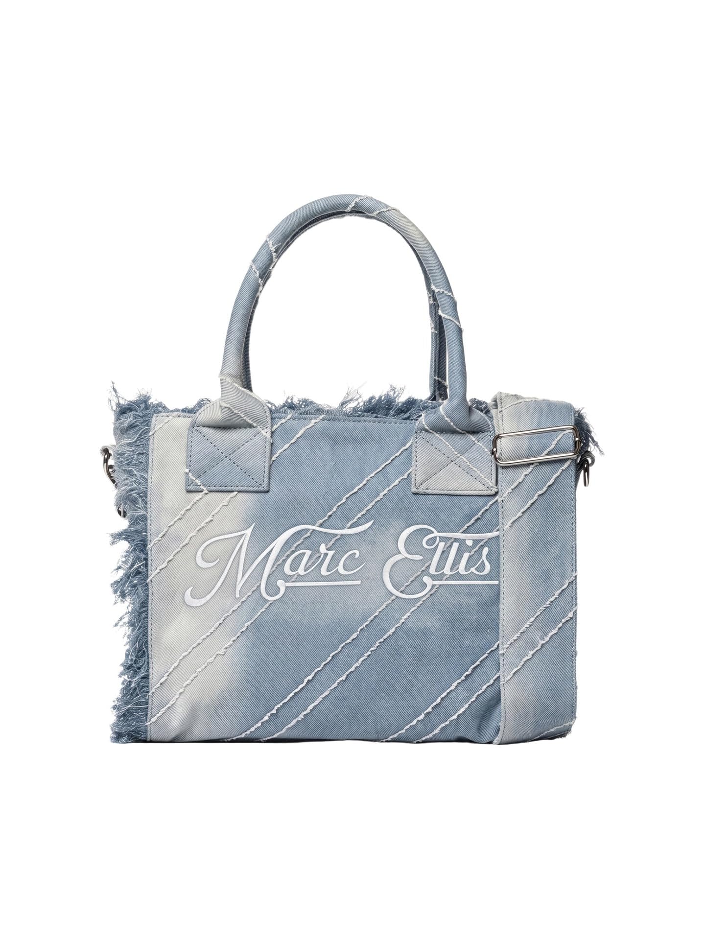 MARC ELLIS Borsa a Mano Shopper Blu Poliestere con Zip jeans UNICA 26x23x14 cm BUBY S. MIQUEL