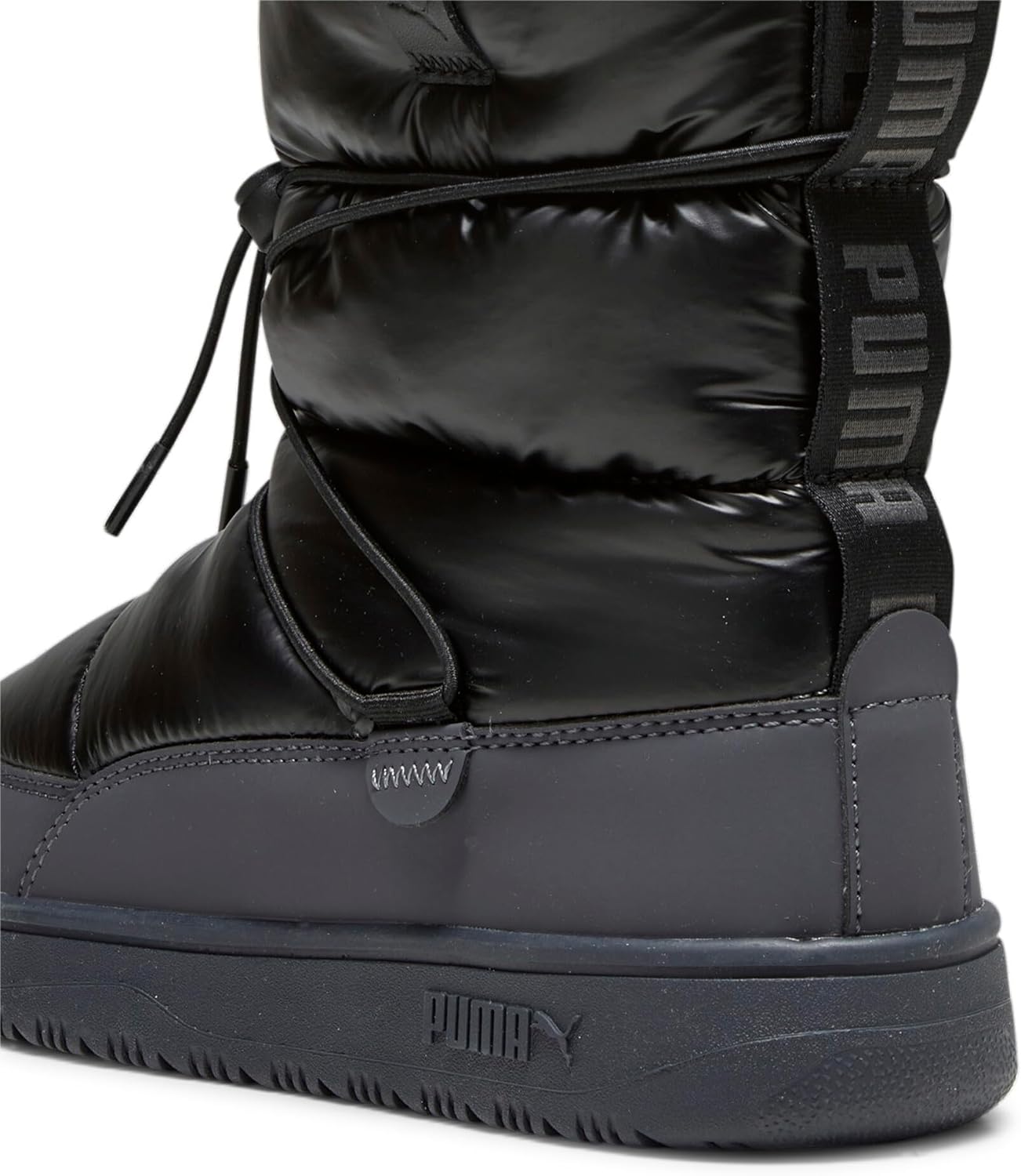 PUMA Womens Snowbae Boot, PUMA Womens Black-Strong Gray, 11