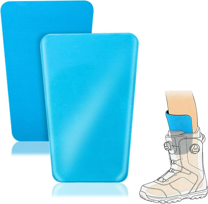 Ski Guards Gel Pads | Reusable Snowboard Shin Pads - Designed for Ski Boot Liners to Reduce Pressure and Provide Anti Shin Bang Protection