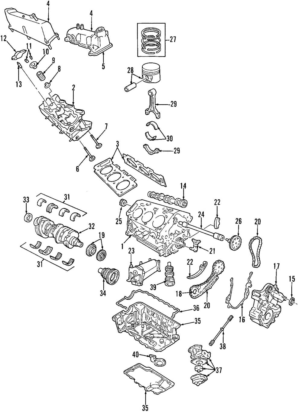 Ford Timing Chain Tensioner - YL2Z6L266AA
