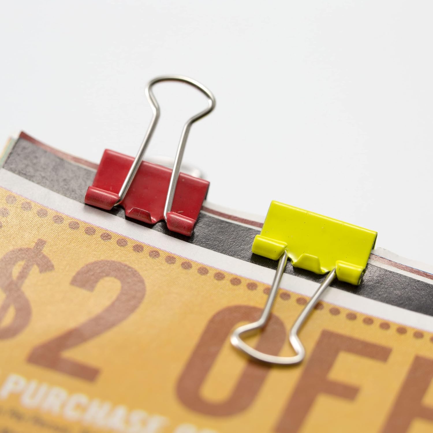 OIC® Binder Clips Tub, Mini Clips, 9/16", Assorted Colors, Pack Of 60