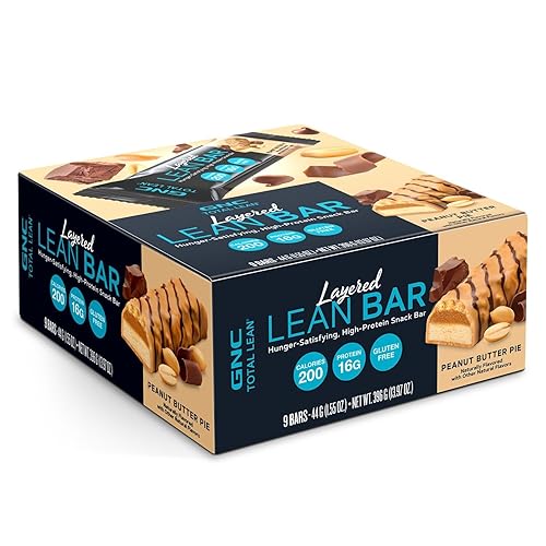 Miniatura 16 de GNC Total Lean Layered Lean Bar Satisfacción del hambre - Barra de aperitivos alta en proteínas Mousse de chocolate batido - 9 barras