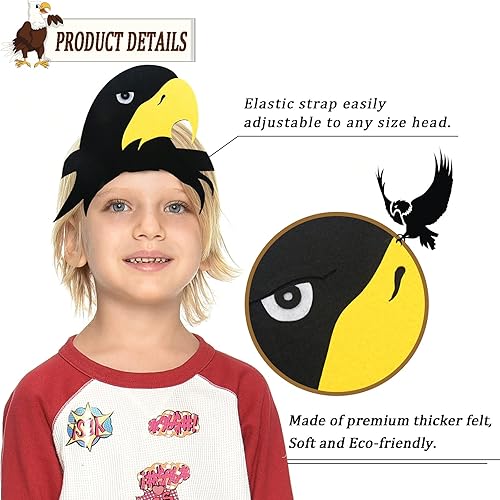 Miniatura 5 de IROLEHOME Eagle Wings Bird Costumes for Kids and Bird Mask Boys Girls Owl Dress-up Wings Cape Halloween Party Favors Gifts