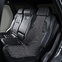 Vista 8 de Zone Tech Cojín para asiento de cuentas de madera (Negro)