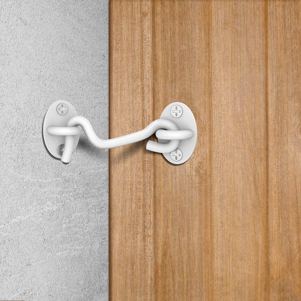 Barn Door Latch, 2 Pack 4'' Barn Door Lock Heavy Duty Solid Thicken