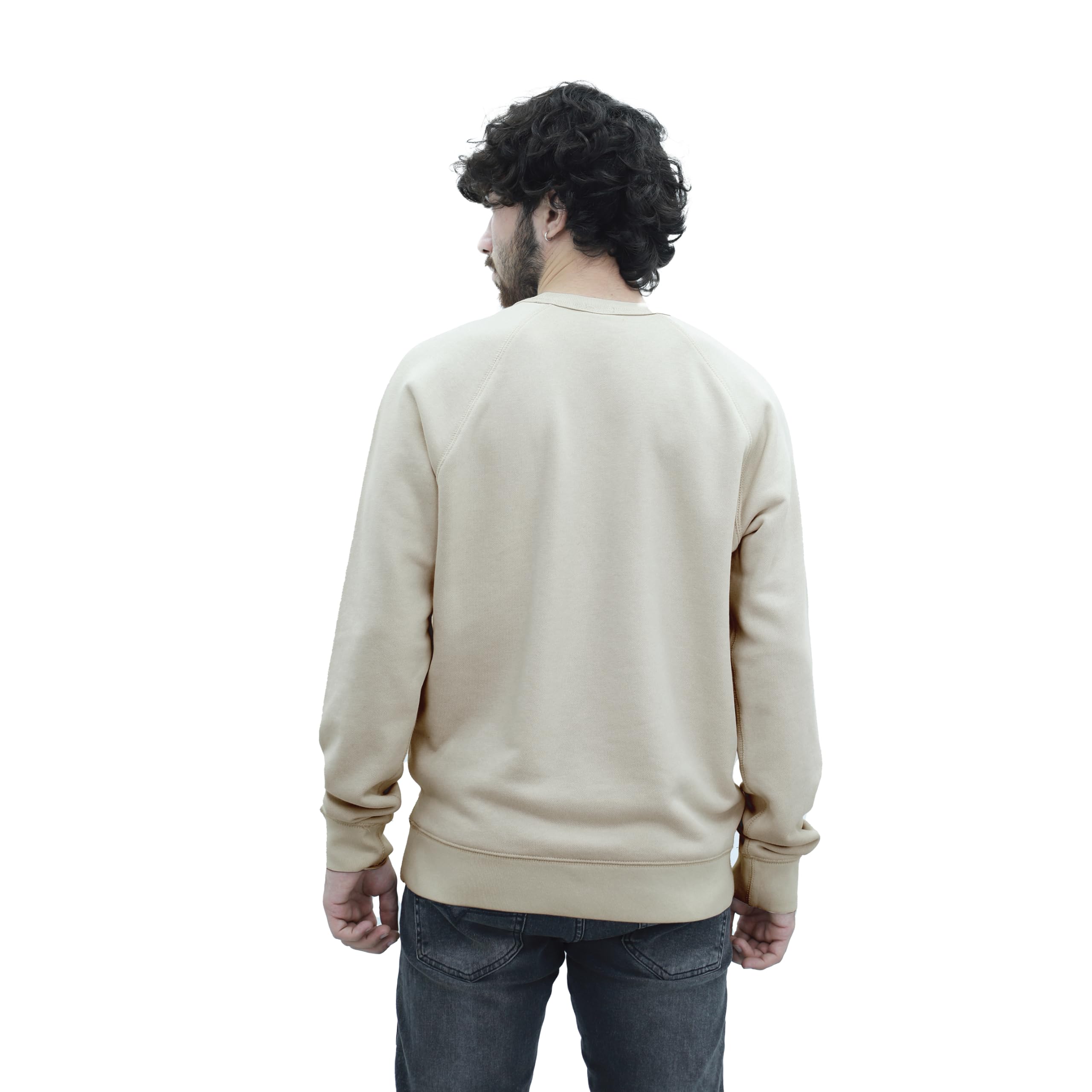 SoftSpun Pullover Herren Baumwolle – Sweatshirt Herren ohne Kapuze, Klassischer Pulli Regular Fit für Alltag & Arbeit