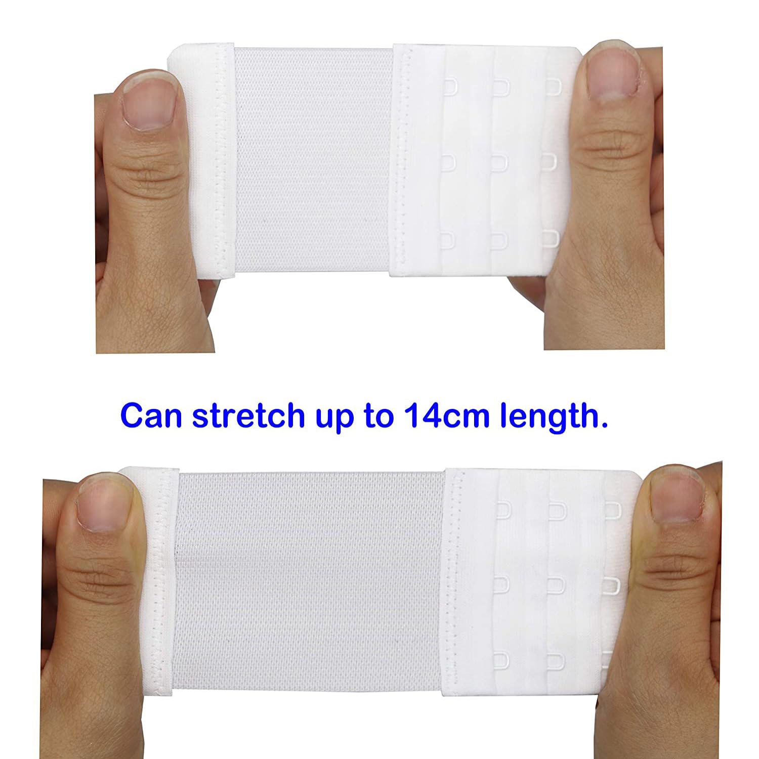 DClub Bra Extender Stretchy Soft and Comfortable Bra Strap Extender for Women in Pregnency or Weight gain. (MULTICOLOR, 6 PIECES (3X3 HOOK)) - Image 4 thumbnail