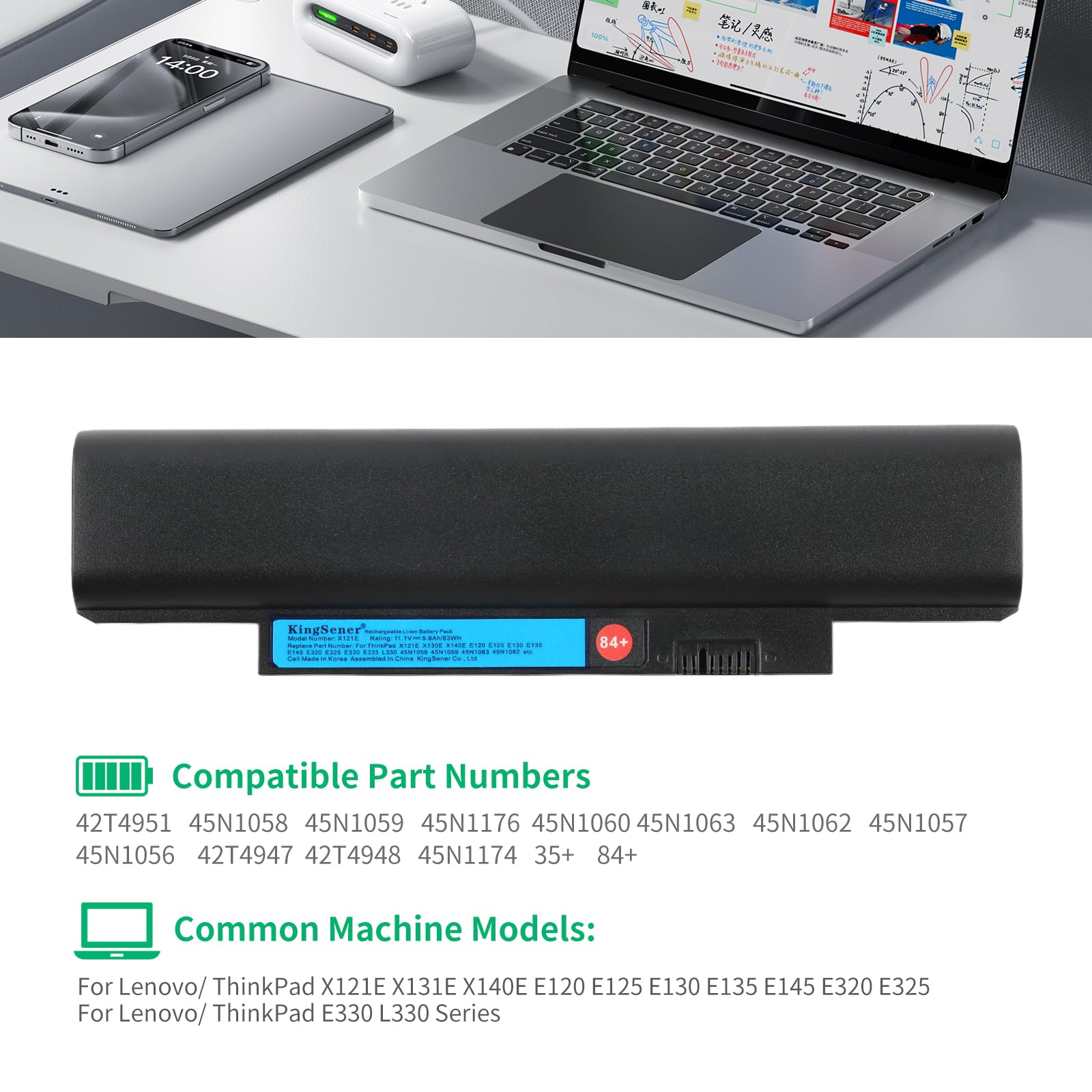 Amazon.com: KingSener 63WH X121E X130E Battery for Lenovo ThinkPad
