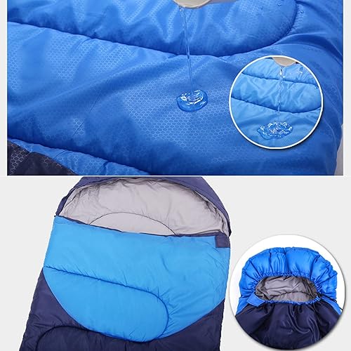 Miniatura 3 de Saco de dormir ligero para adultos y niños, cálido y transpirable, saco de dormir para mochileros al aire libre, longitud total, 86.6 in86.5