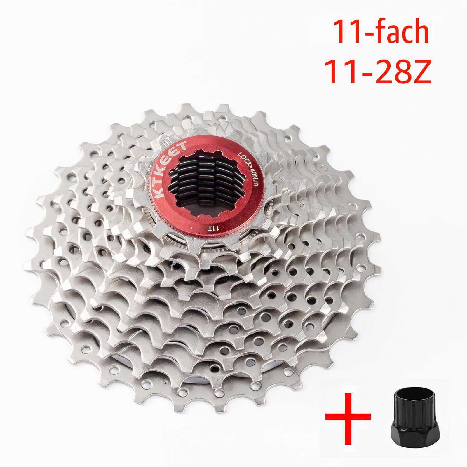 11-Gang-Kassette 11-25T/28T/30T/32T/34T/36T/40T/42T/46T/50T/52T Mountainbike/Rennrad Kassette 11-Gang Fahrradkassette Ritzel Kompatibel mit Shimano Ultegra XT Sunrace Sram