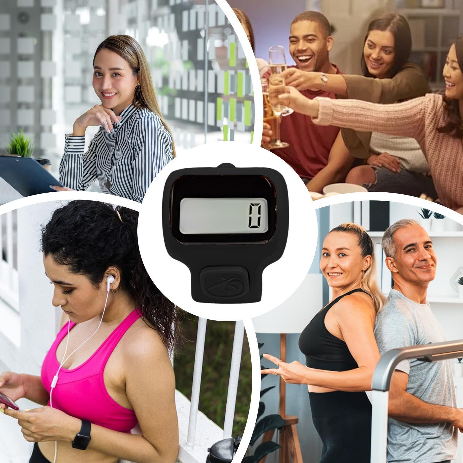 Electronic Finger Counter - Portable Digital Tally Clicker for Accurate Counting, Compact Handheld Ergonomic Design, Touch Button + Adjustable Finger Ring Strap, Durable ABS Lightweight Build - fo