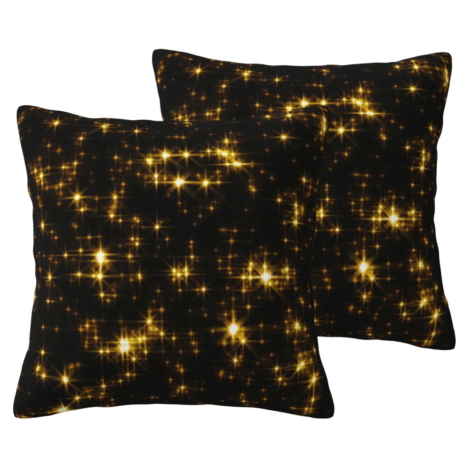 Housses de coussin imitation lin doré haut de gamme pour intérieur chic