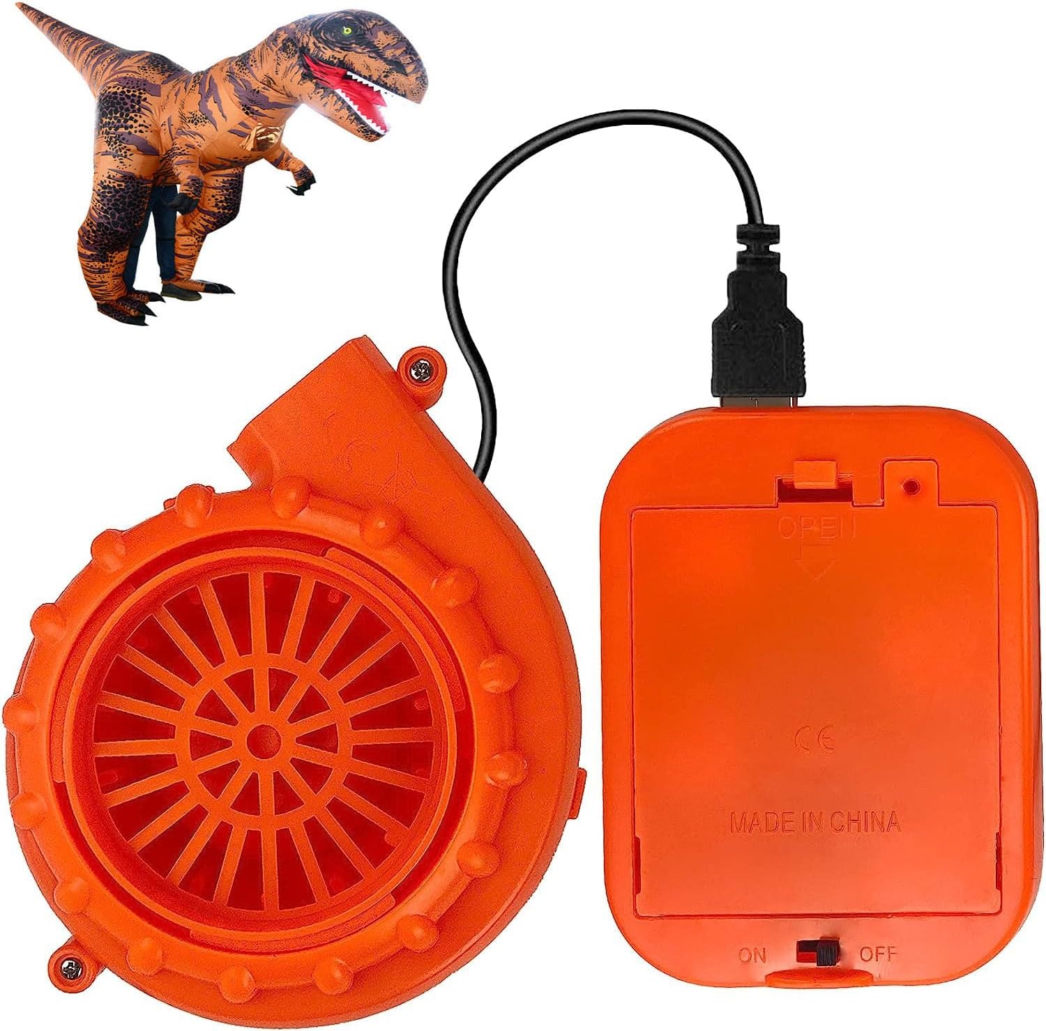 Mini Inflatable Costume Fan Replacement Blow up Blower Potable Fans for Inflatable Costume Doll Mascot Head or Other Inflatable Game Clothing