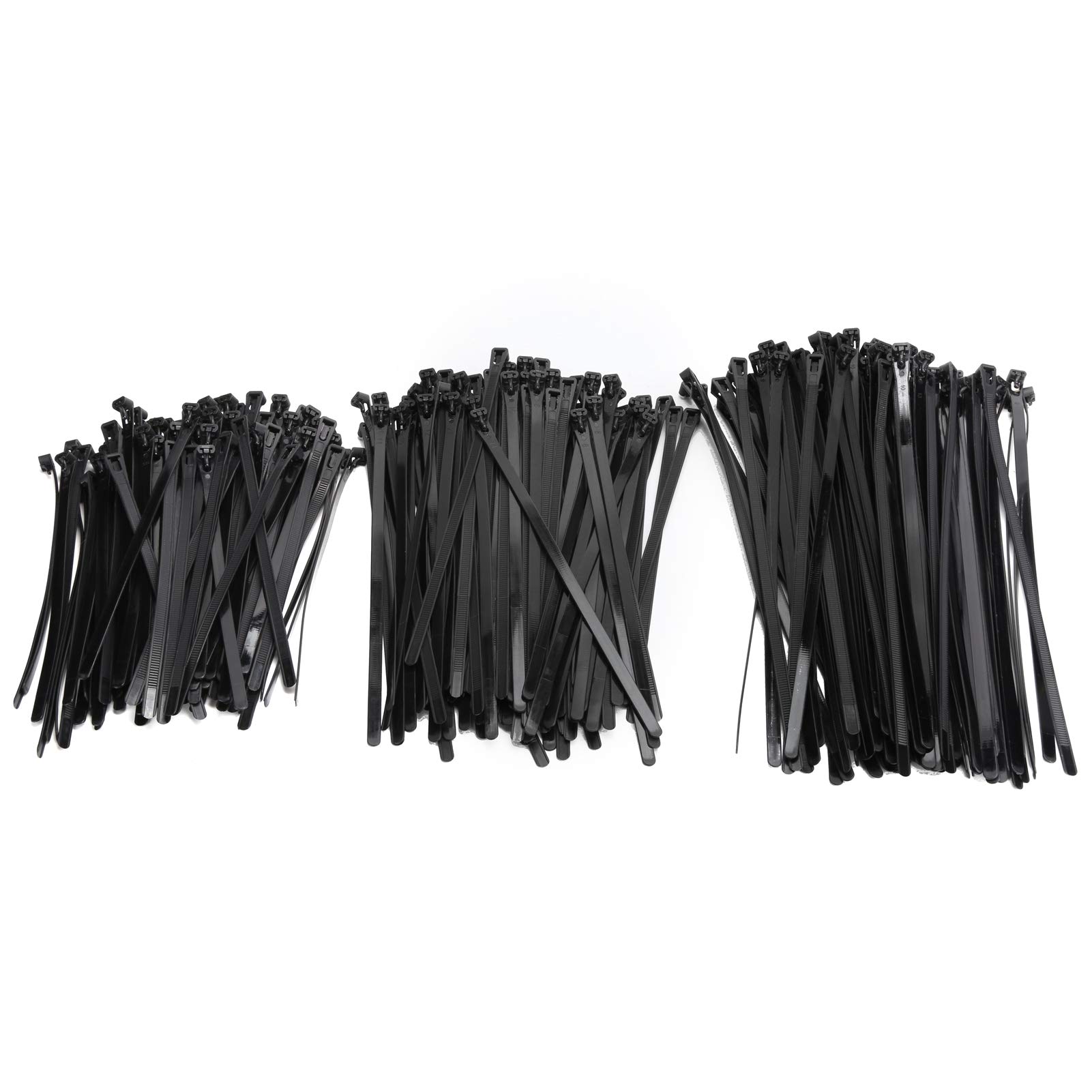 Attaches de câble réutilisables en nylon | Kit de 300 serre-câbles de 200 à 300 mm