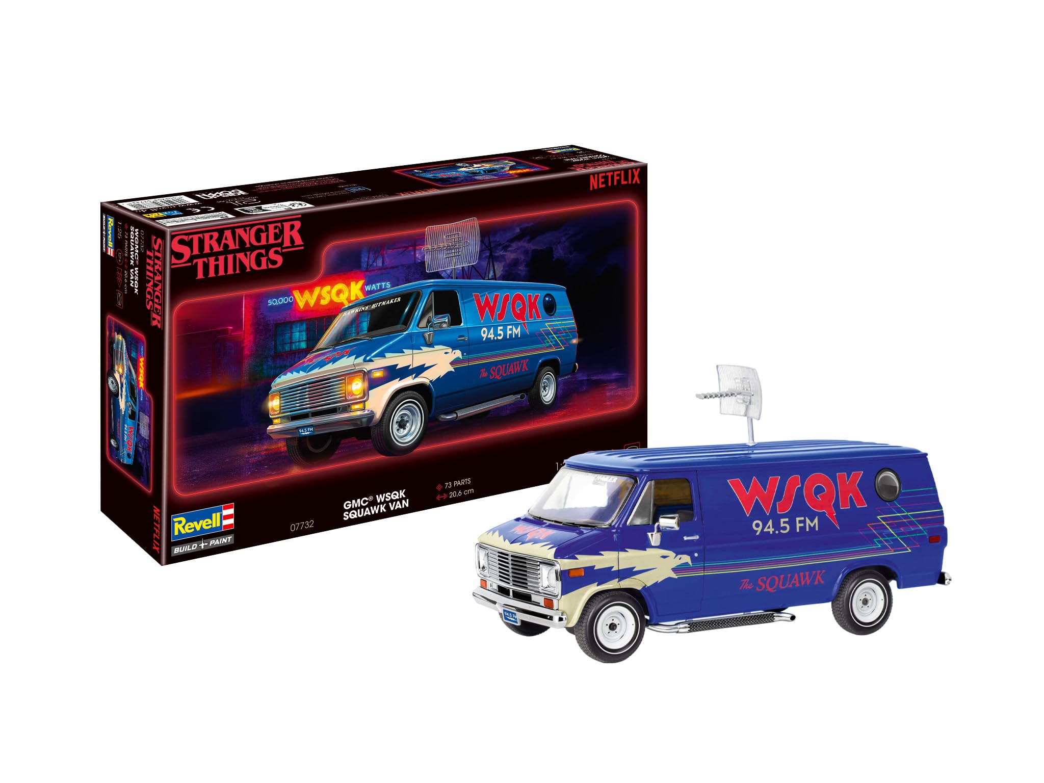 Stranger Things Wsqk Squawk Van Model Kit