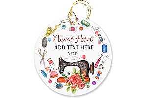 Personalized Sewing Machine Christmas Ornament