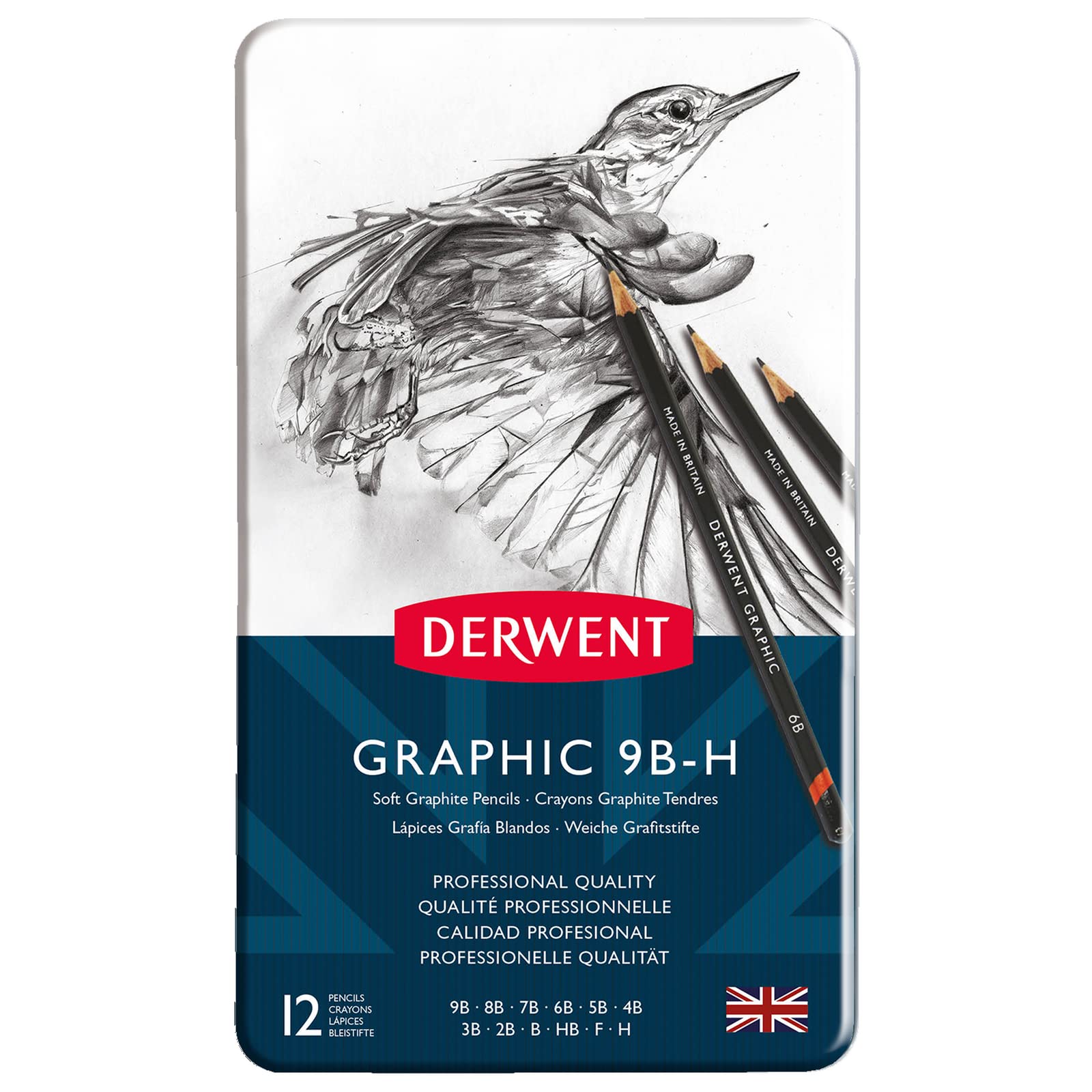 Derwent 34215 - 12 matite in grafite