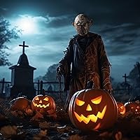 Vista 55 de YU FENG Máscara de disfraz para Halloween, mascarada, cosplay, fiesta divertida