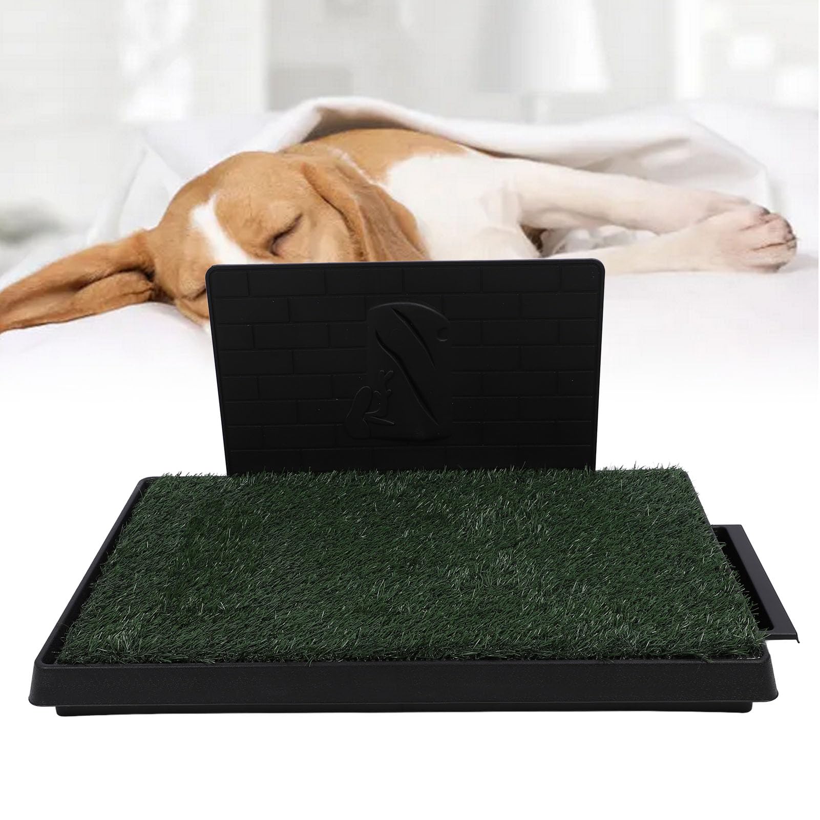 Almohadilla para Orinar de Hierba para Perros, Bandeja para Orinal de Hierba para Perros de Adiestramiento de Cachorros para Perros Medianos y Grandes para Interiores y Exteriores