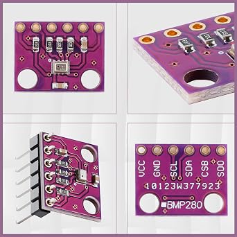 GY-BMP280 Atmospheric Pressure Sensor Module, Digital Atmospheric air Pressure Sensor High Precision BMP280 Arduino Pressure Sensor Replaces BMP180 Digital Interface IIC or SPI. (10PCS)