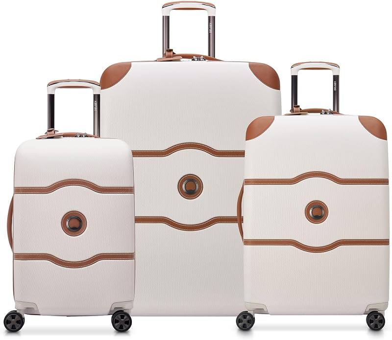 Chatelet Air 2.0, 3-Piece Set (19/24/28 Inch) Luggage, Angora | Expandable Suitcases, Premium Lightweight Polycarbonate, Dual-Density Spinner Wheels, TSA Lock