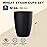 Wheat Straw Cups 6 PCS Good Alternative to Plastic Reusable Cups 12 oz Unbreakable Drinking Cup Reusable Dishwasher Safe Water Plastic Glasses Black