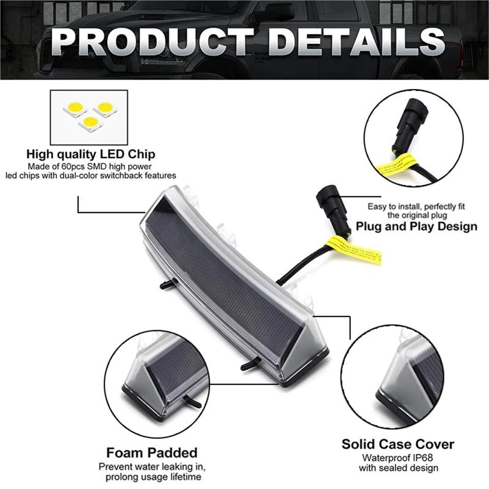 Luz Señal Giro Conjunto Luces Circulación Diurna para Coche para Nissan 350z LCI 2006 2007 2008 2009 LED Blanco como Luz Circulación Diurna Ámbar como Señal Giro