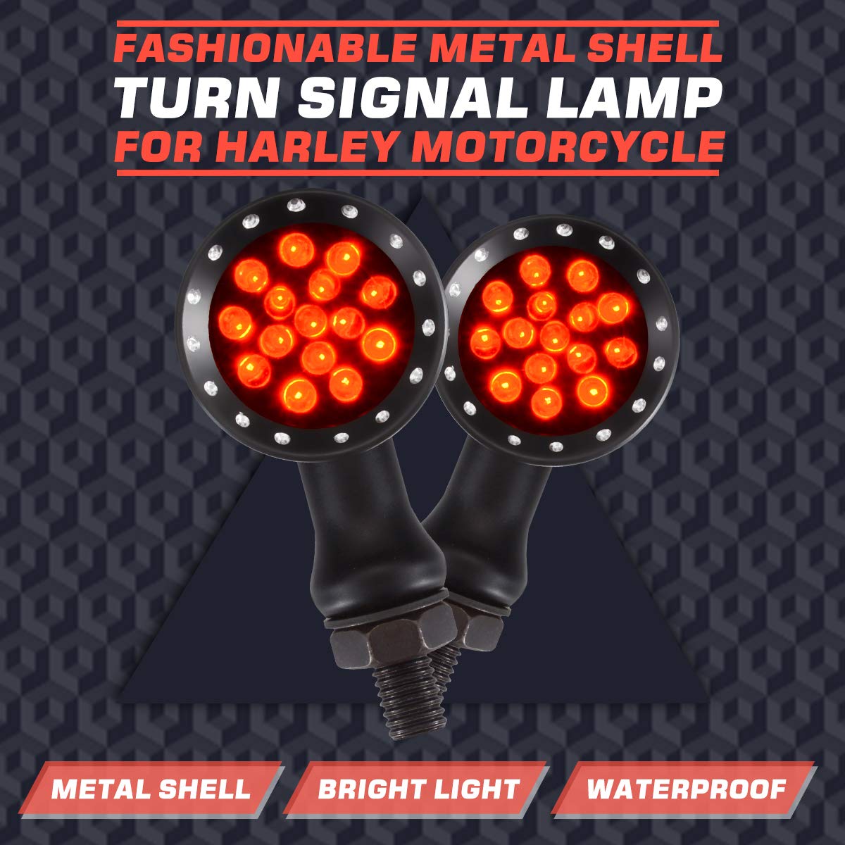KATUR Motocykl czarny pocisk przedni tylny kierunkowskaz kierunkowskazy światła przeciwmgielne światło stop światło dla Harley motocykl Cruiser Chopper Bobber