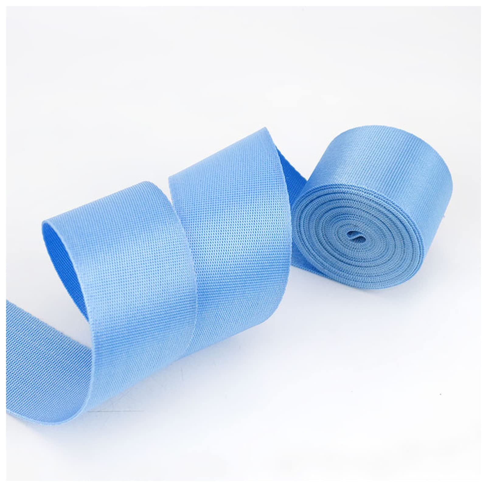 Cotton Webbing 8Meter 0.7mm Thick Polyester Nylon Webbing Ribbon Strap Tapes Knapsack Backpack Belt Bias Binding DIY Clothes Sewing Accessories Webbing (Color : SkyBlue, Size : 20mm)