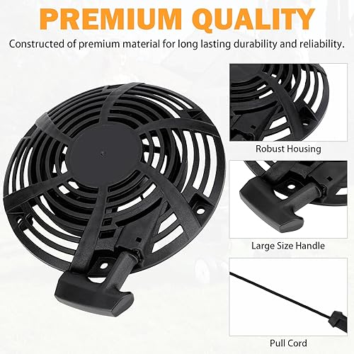 Miniatura 82 de Conjunto de arrancador de retroceso de cuerda Predator 212, reemplazo de Predator 212cc, 5.5HP 6.5HP 7HP, Coleman CT200U BT200X Trail CT200U-EX