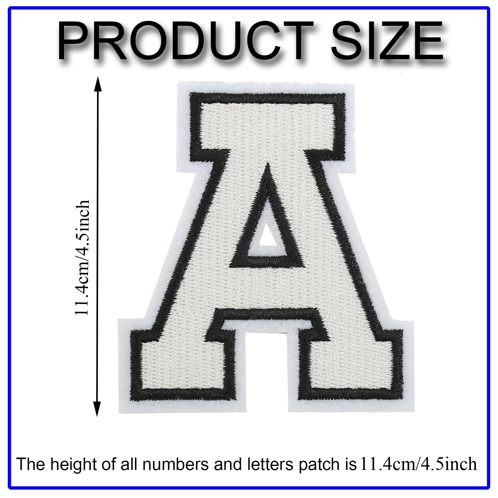 Snapklik.com : TACVEL 3 Pieces 45inch Letter Patch, Large Letter Patch ...