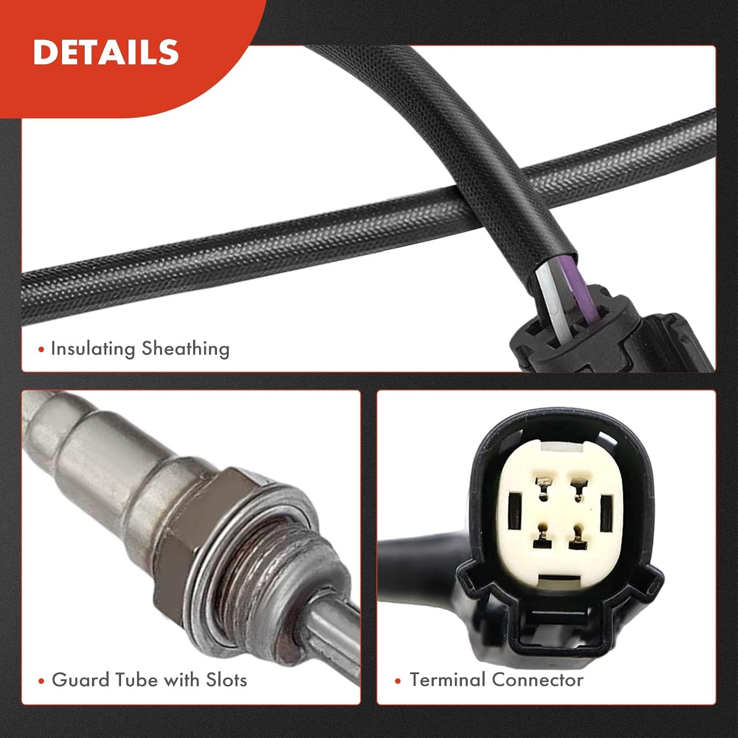 A-Premium O2 Oxygen Sensor Compatible with Harley-Davidson Blackline 2012-2013, Dyna/V-Rod/Night Rod Special 2012-2017, Fat Boy Lo, Forty Eight Iron 883, Seventy Two, Sportster 1200 883, Rear Side