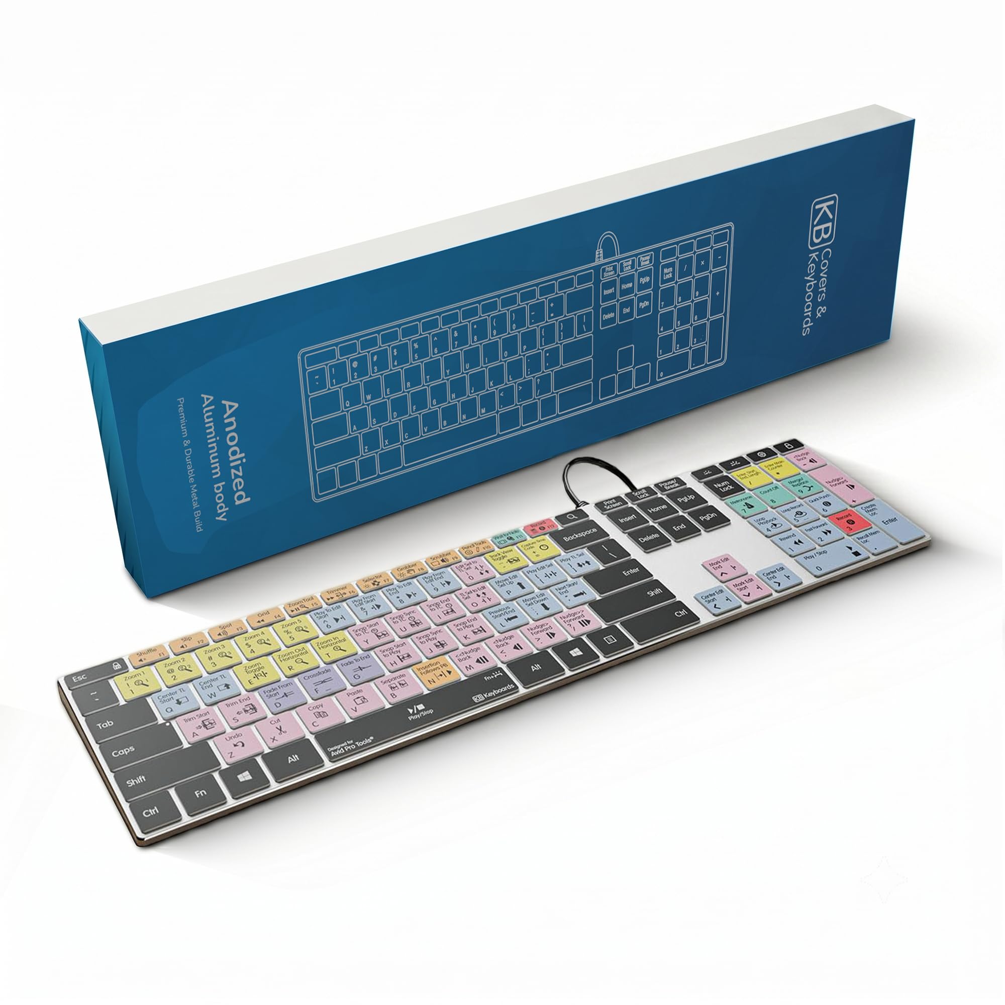 Amazon.com: KB Covers Pro Tools Shortcut Backlit Aluminum Keyboard