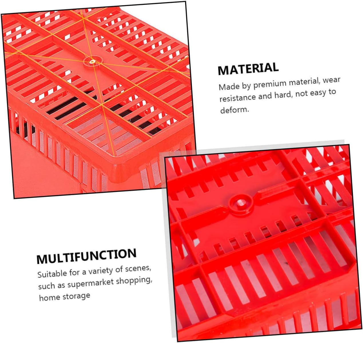 1Pc Handheld Plastic Vegetable Basket Shopping Basket for Groceries Bathroom Organizer Lightweight Storage Container Stylish Design for Easy Carrying