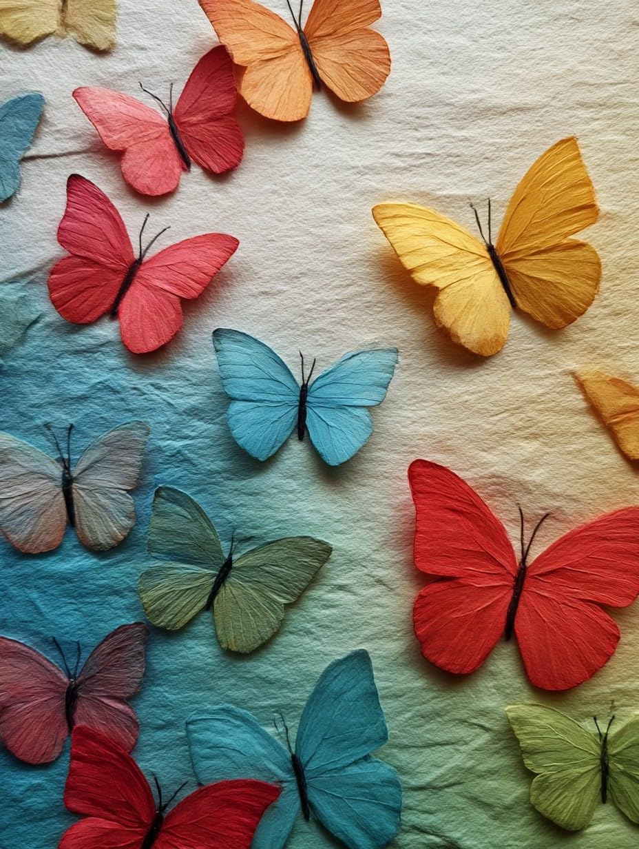 WANGWANGMIAO Paint by Numbers for Adults -Colorful Butterflies Flutter Colors-Painting by Numbers for Kids,Oil Number Painting Kits for Home Wall Decor，20x16inch，with Frame
