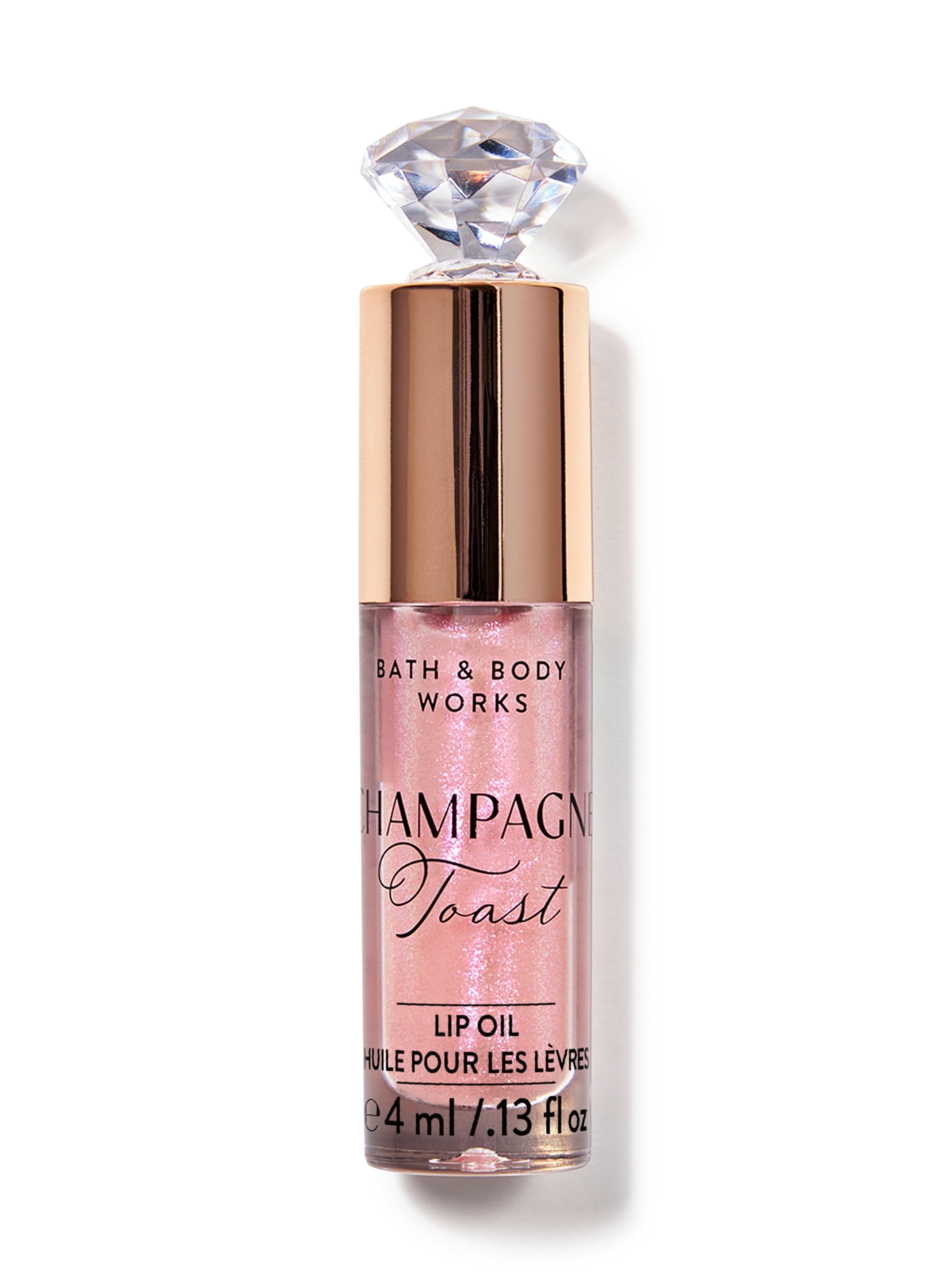 Bath & Body Works Champagne Toast Lip Oil | Lip Gloss | 4 ml / 0.13 fl oz | Gender - Unisex