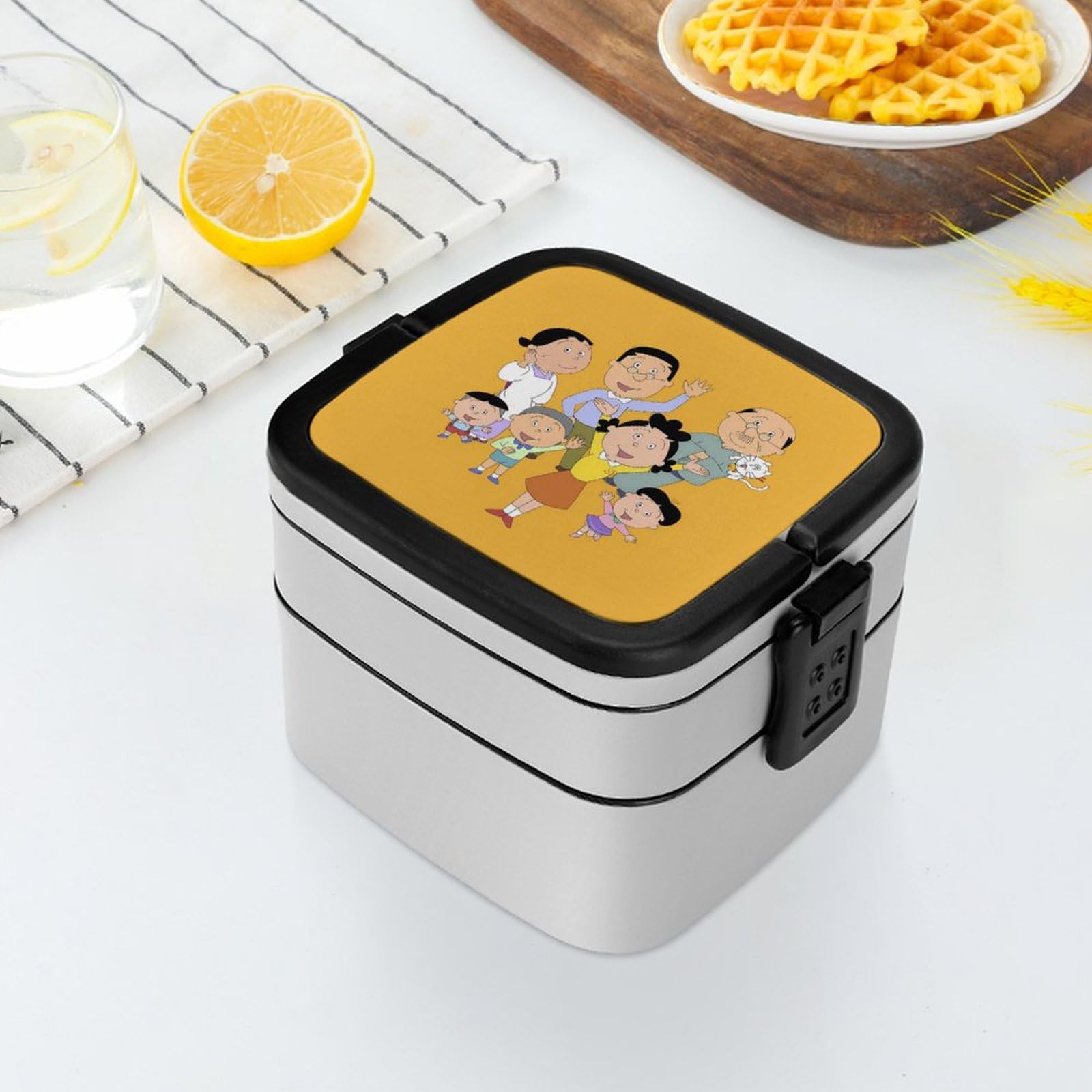 Amazon | サザエさん弁当箱 ランチボックス 二段 抗菌 お弁当箱 べん