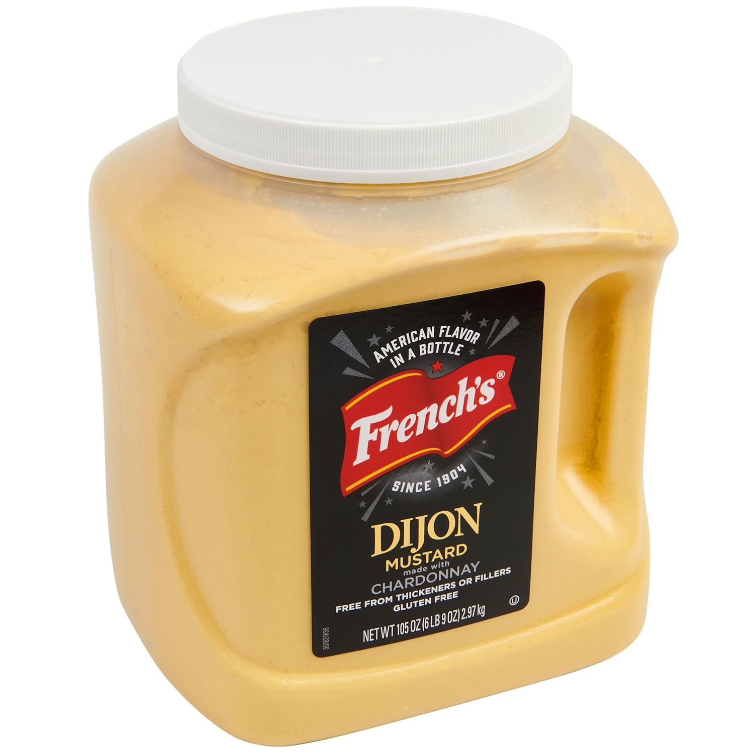 French's Dijon Mustard, 105 oz - One 105 Ounce Bottle of Dijon Mustard with Chardonnay, Perfect for Creating Signature Sides and Entree Recipes 105 Ounce (Pack of 1)