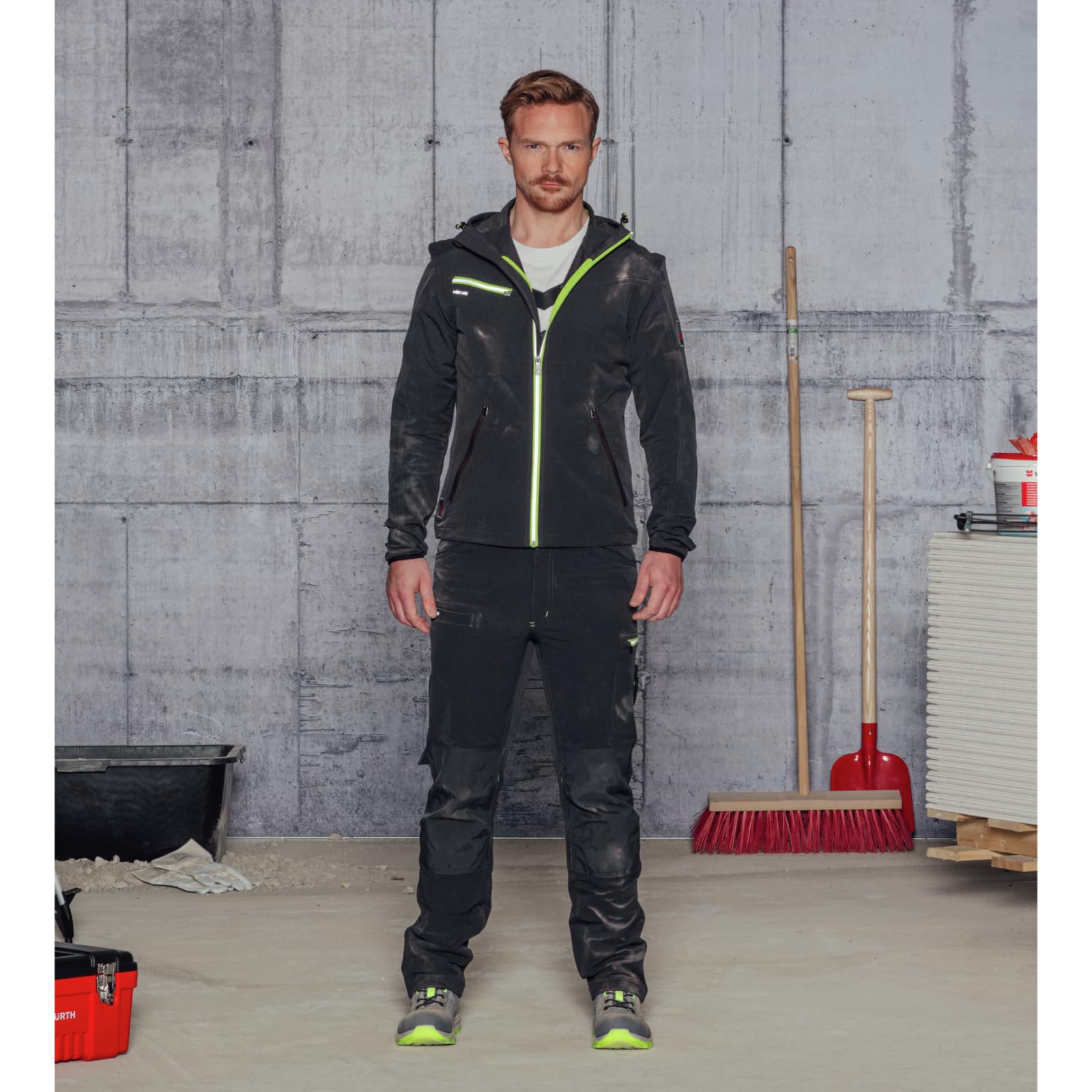 WÜRTH MODYF Bundhose Stretch Evolution - professionelle Arbeitshose für Herren - Bundhose mit Knieschutztaschen - in den Größen 24-118 in Schwarz und weiteren Farben